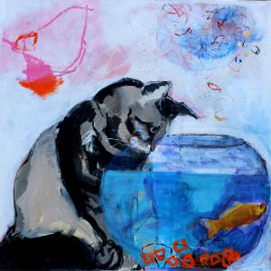 aquarium story mixed media  1m20x1m20