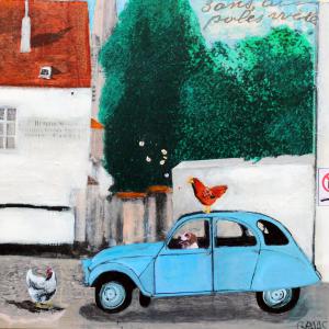 Infraction 1m x1m mixed media on canvas 