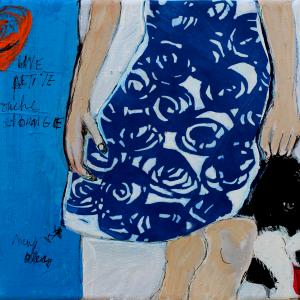 new dress 0,20x0,30 mixed media on canvas