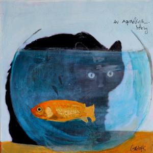 aquarium mixed media on canvas 0,30x0,30