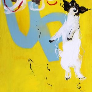 up 0,30x0,40 mixed media and resine on canvas