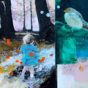 wood 1m30x1m40 mixed media on canvas 