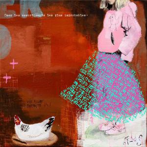 une allure parfaite 2019 0,60x0,60 peinture et plexiglas imprimé gravure