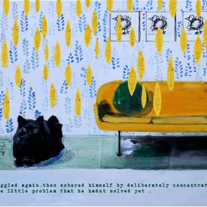 take your time 2019 technique mixte sur toile et plexi imprimé gravure