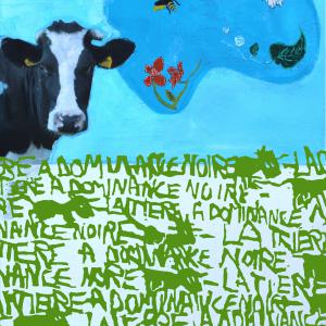 paysage classique 2019 0,60x0,80 technique mixte sur toile et plexi imprimé gravure