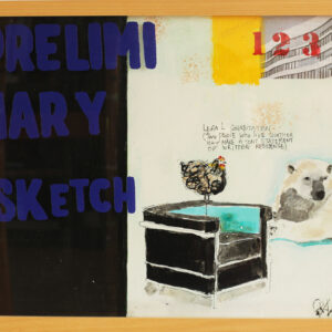 Preliminary Sketch 123 – Legal Cohabitation Peinture contemporaine de Béatrice Graas