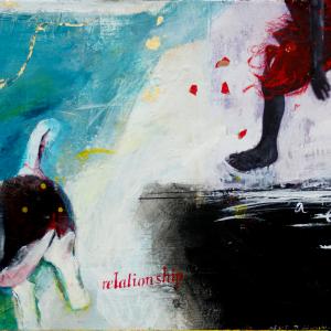 Today is a lovely day 0,40x0,90 technique mixte sur toile